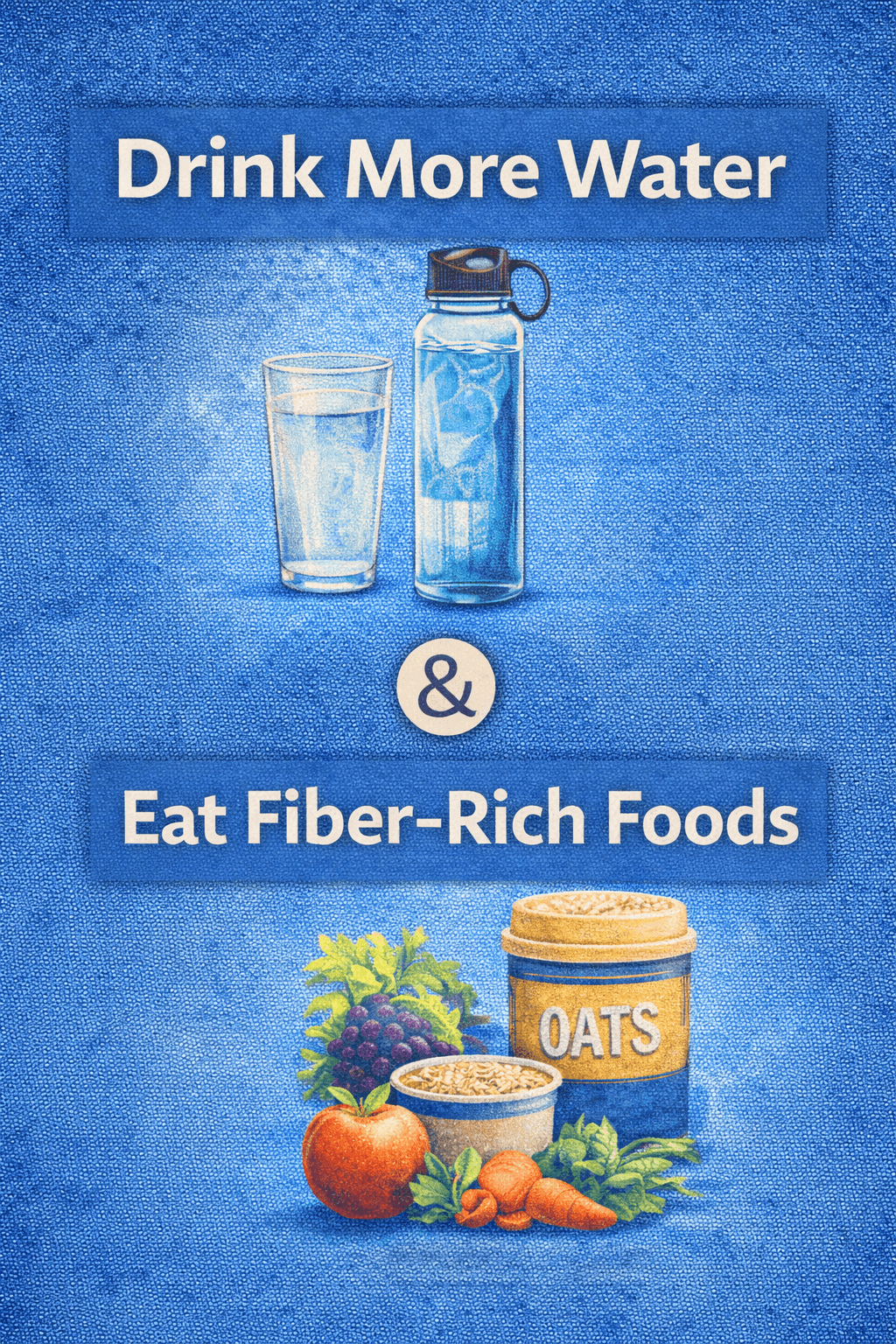 Drink more water and eat fiber-rich foods to prevent piles naturally and improve digestion