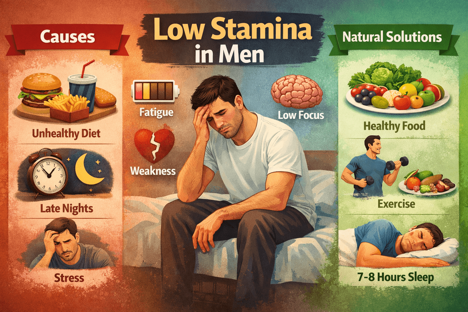 Low Stamina In Men: Causes And Natural Solutions