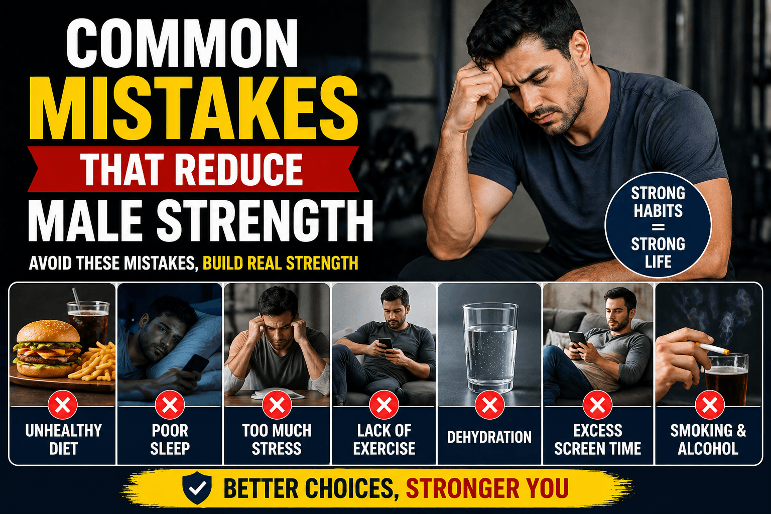 Common Mistakes That Reduce Male Strength