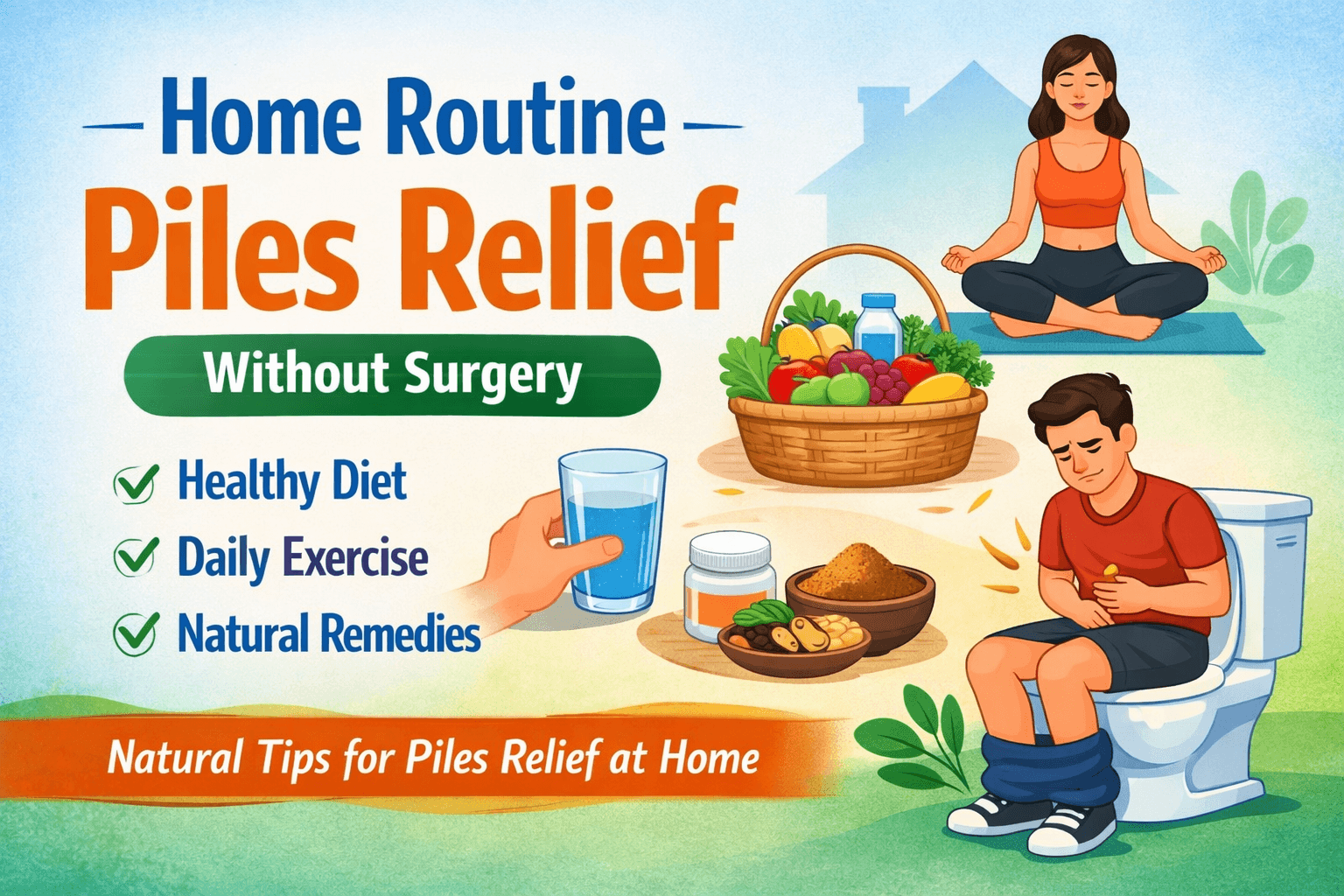 Home Routine for Piles Relief Without Surgery