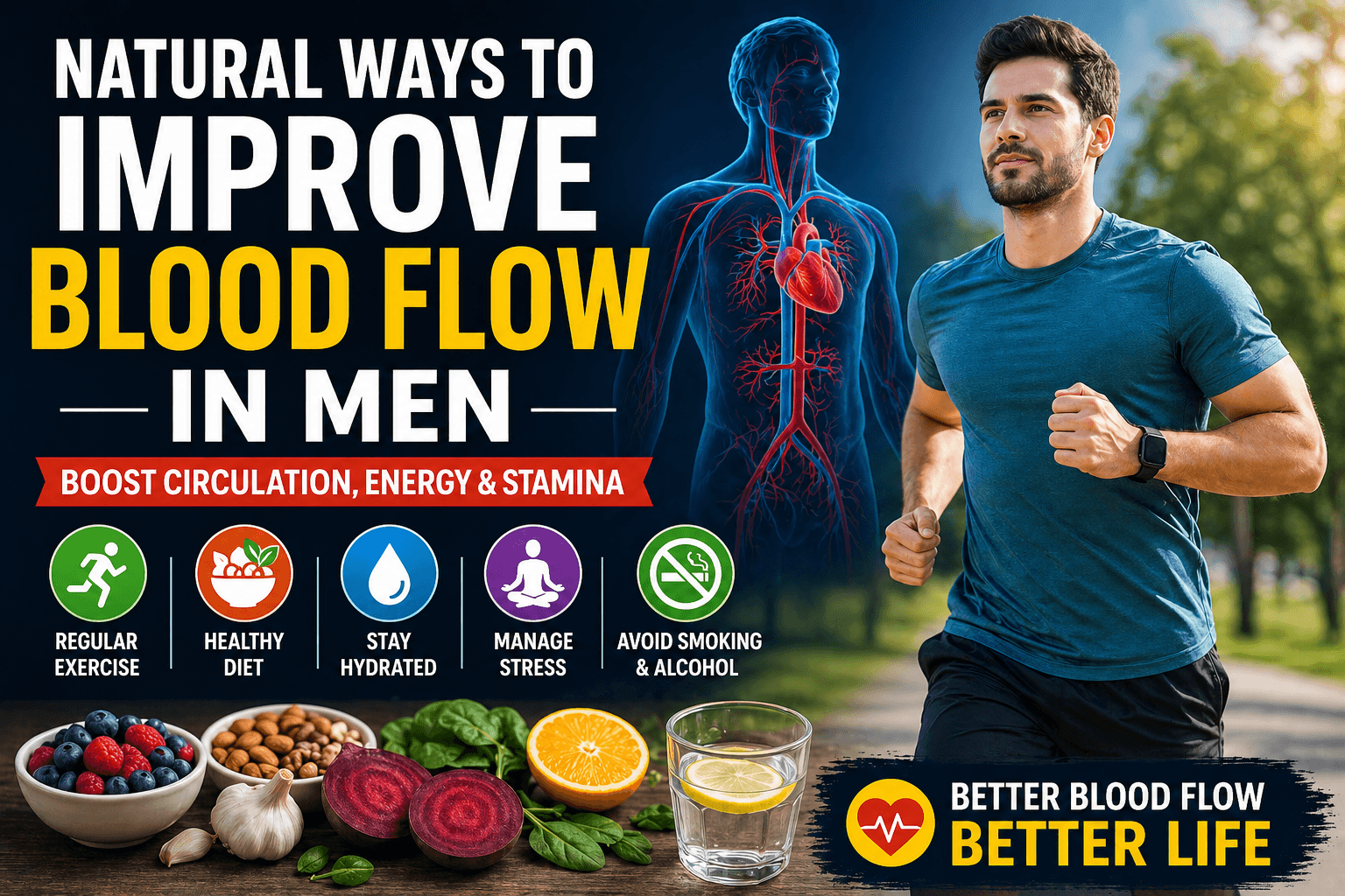 Natural Ways to Improve Blood Flow in Men