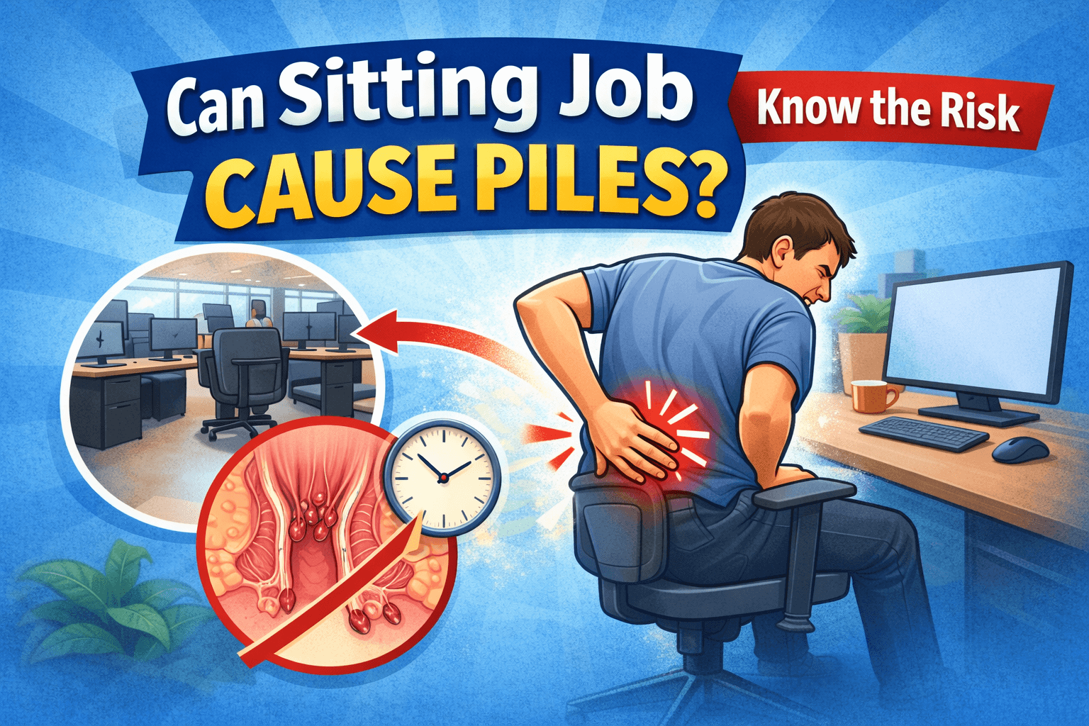 Can Sitting Job Cause Piles? (Modern Lifestyle Risk)