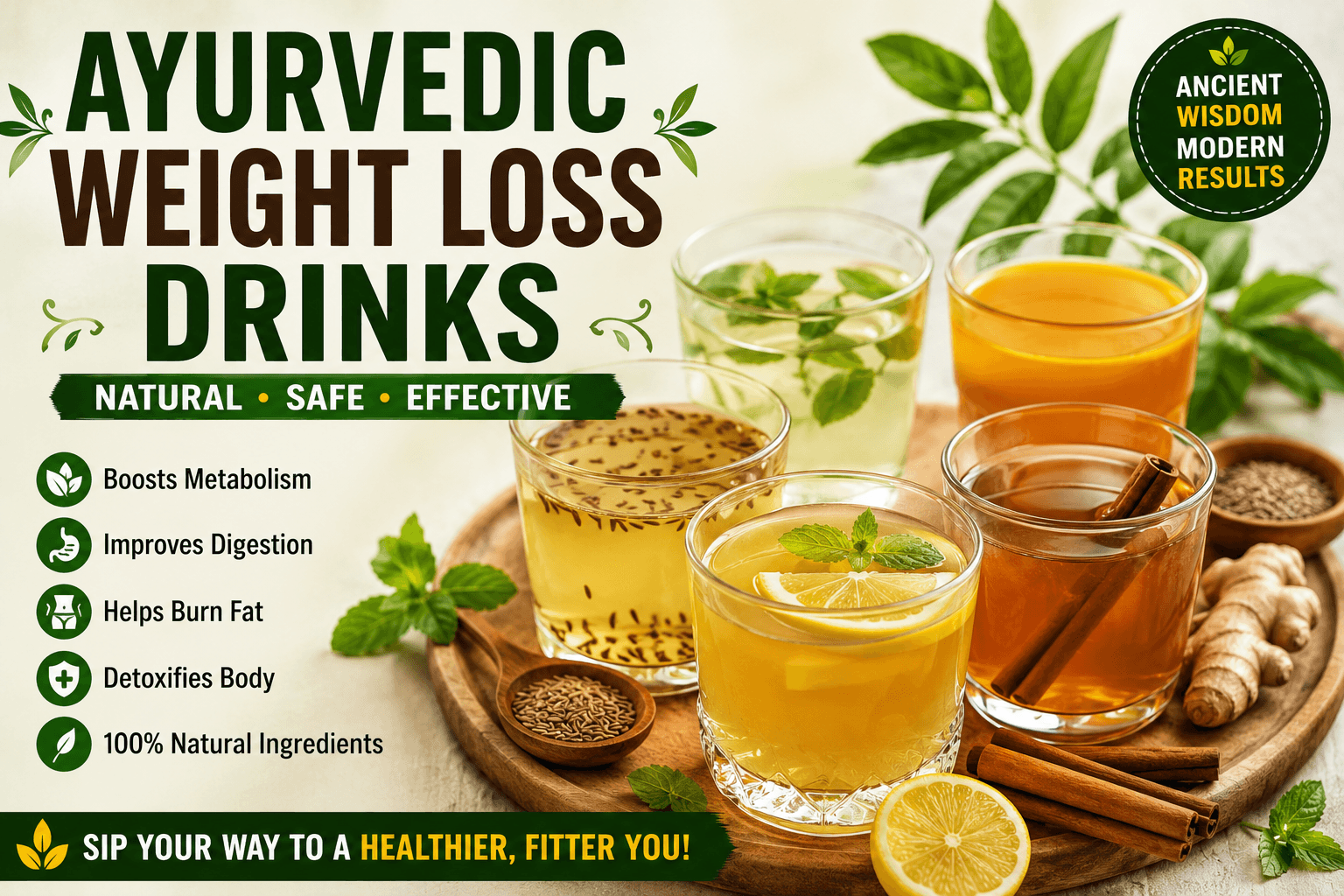 Ayurvedic Drinks for Weight Loss