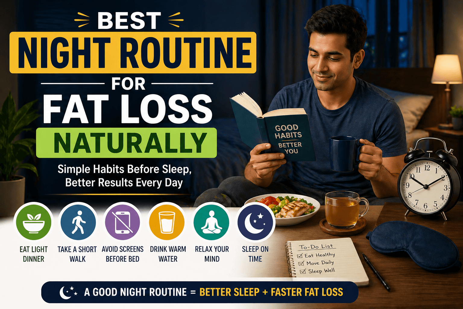 Best Night Routine for Fat Loss Naturally