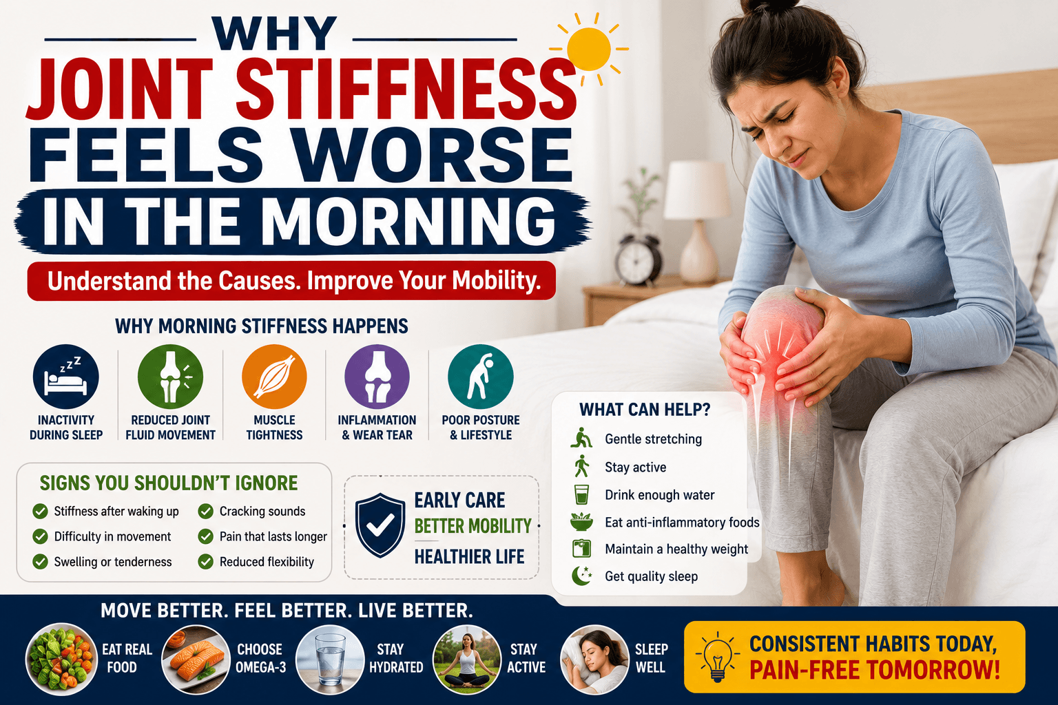 Why Joint Stiffness Feels Worse in the Morning