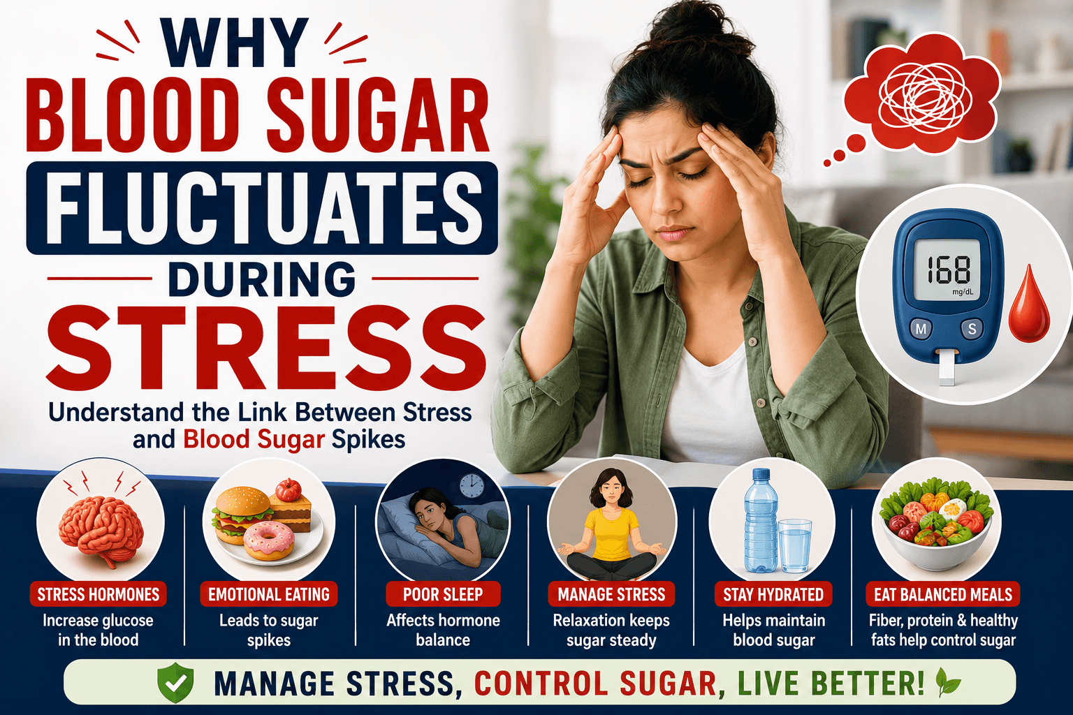 Why Blood Sugar Fluctuates During Stress