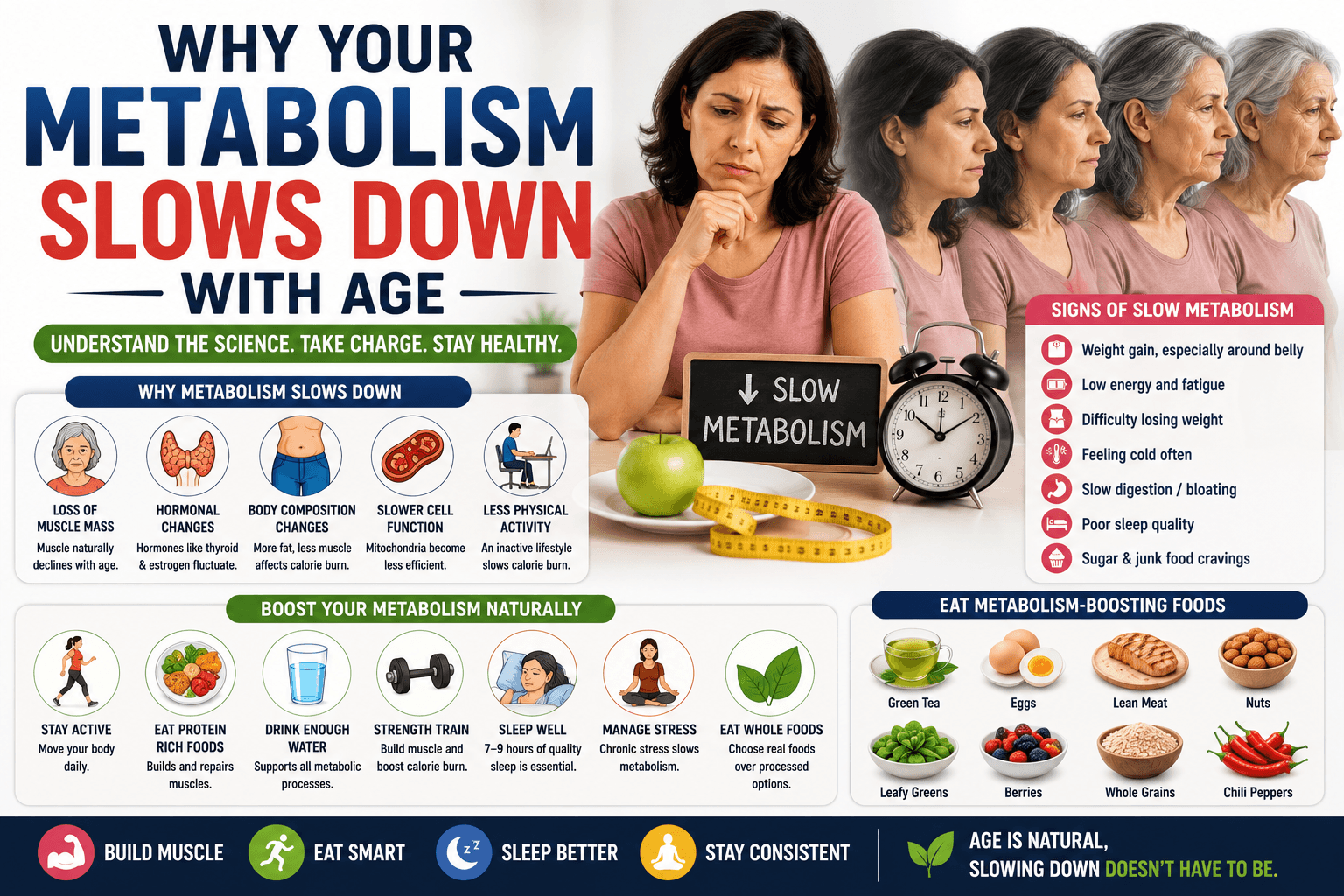 Why Your Metabolism Slows Down With Age