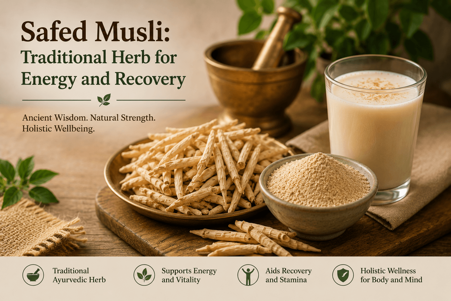 Safed Musli: Traditional Herb for Energy and Recovery