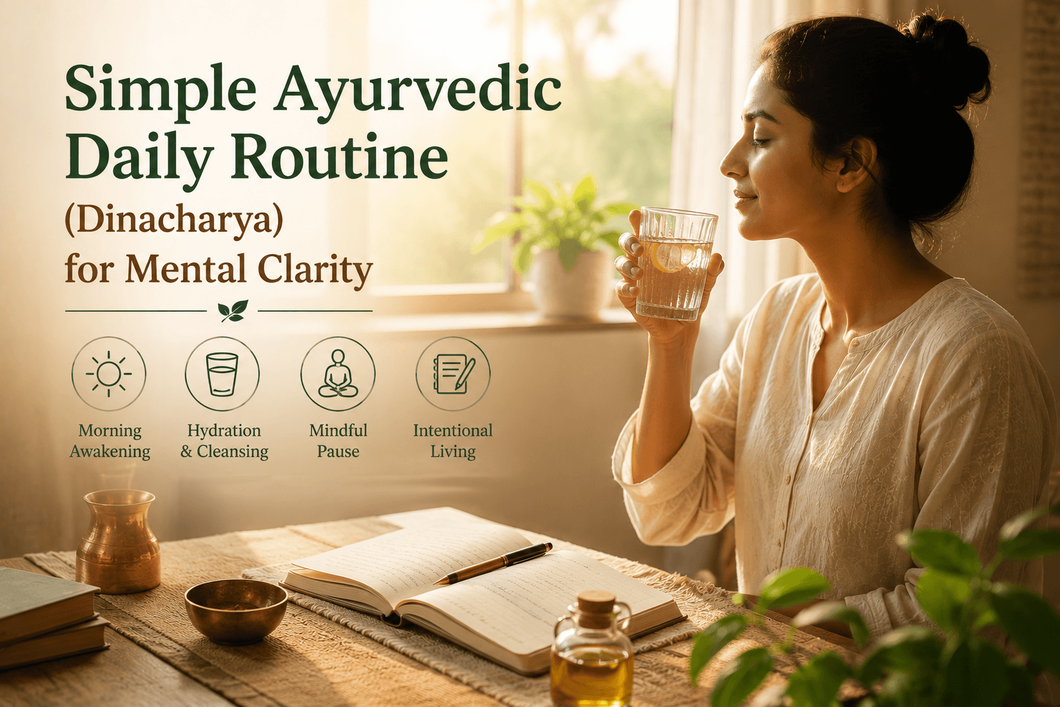 Simple Ayurvedic Daily Routine (Dinacharya) for Mental Clarity