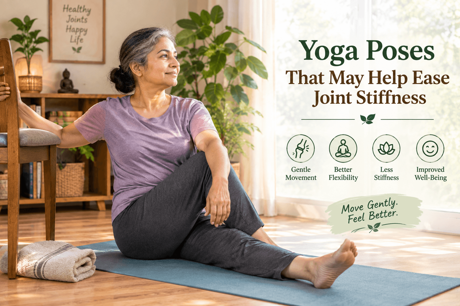 Yoga Poses That May Help Ease Joint Stiffness