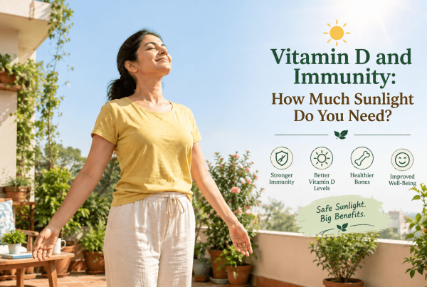 Vitamin D and immunity shown through midday sun exposure outdoors
