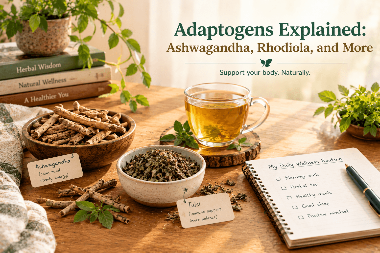 Adaptogens Explained: Ashwagandha, Rhodiola, and More