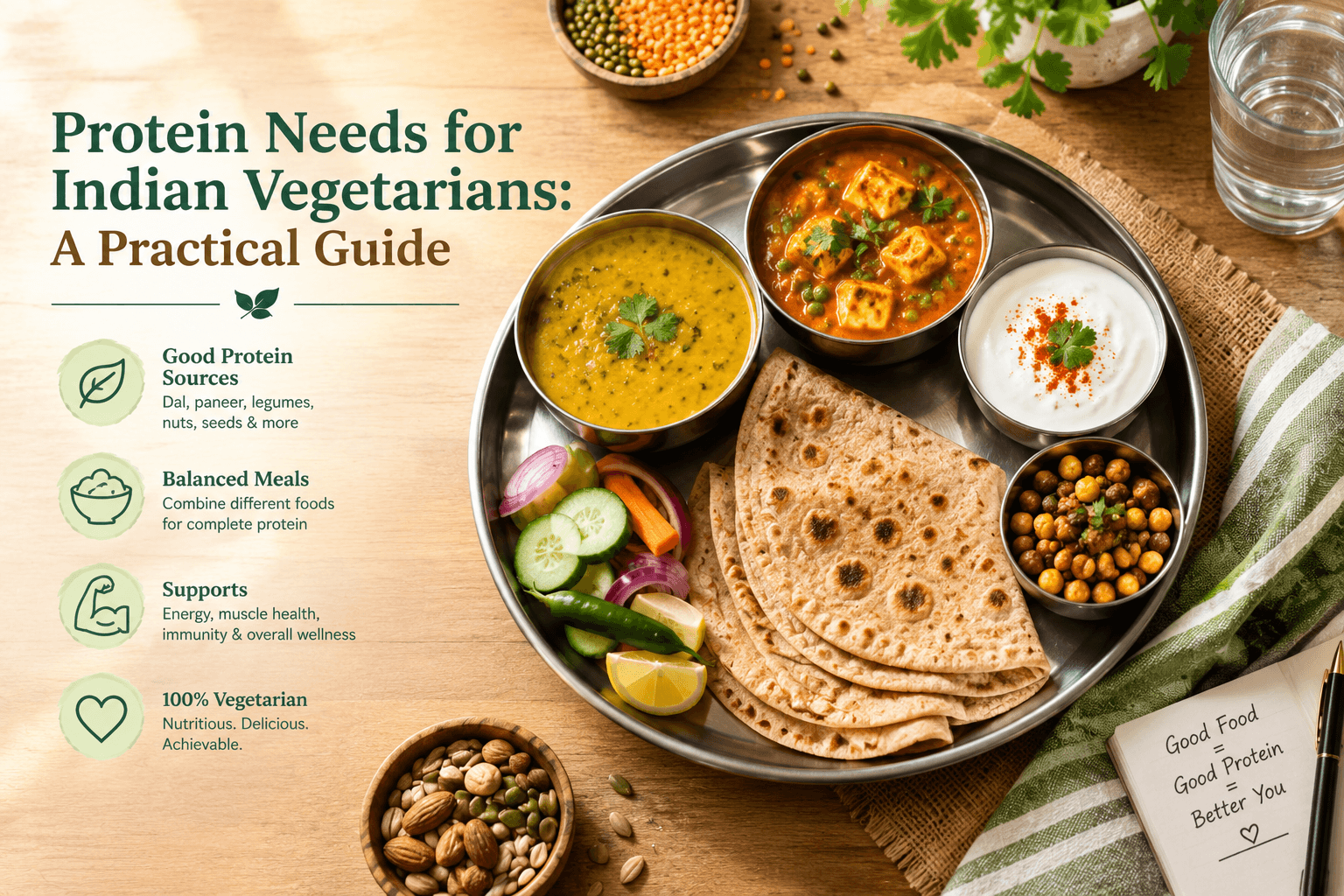 Protein Needs for Indian Vegetarians: A Practical Guide